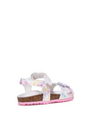 GIRL'S SANDAL - GEOX WHITE-PINK - J158MC 000FC 4