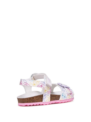 GIRL'S SANDAL - GEOX WHITE-PINK - J158MC 000FC 4