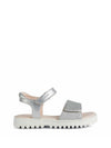 GIRL'S SANDAL - GEOX SILVER - J256EB 0NFEW 1