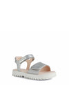 GIRL'S SANDAL - GEOX SILVER - J256EB 0NFEW 2