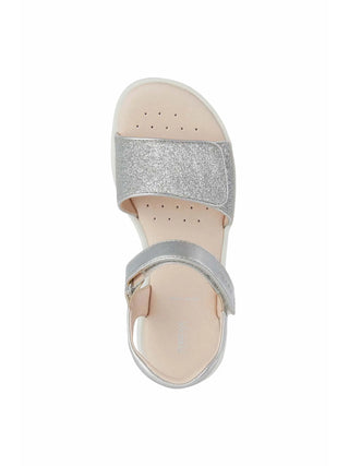 GIRL'S SANDAL - GEOX SILVER - J256EB 0NFEW 5