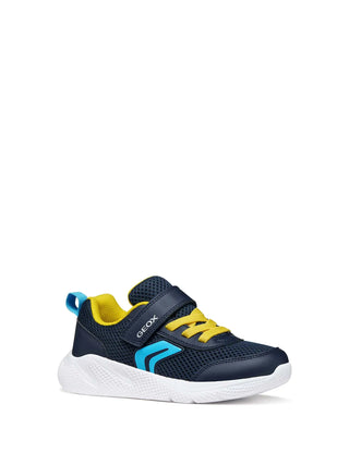 BOY'S SNEAKERS - GEOX NAVY-YELLOW - J36GBA 01454 2