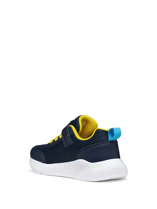 BOY'S SNEAKERS - GEOX NAVY-YELLOW - J36GBA 01454 3