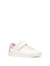GIRL'S SNEAKERS - GEOX WHITE-PINK - J36LRA 054BJ 2
