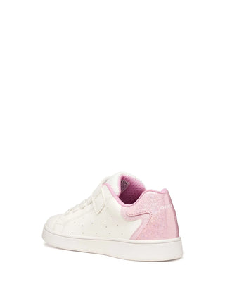 GIRL'S SNEAKERS - GEOX WHITE-PINK - J36LRA 054BJ 3