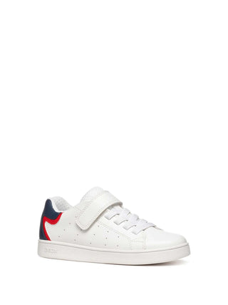 BOY'S SNEAKERS - GEOX WHITE-BLUE - J36LSA 000BC 2