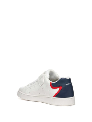 BOY'S SNEAKERS - GEOX WHITE-BLUE - J36LSA 000BC 3