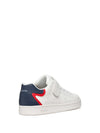 BOY'S SNEAKERS - GEOX WHITE-BLUE - J36LSA 000BC 4