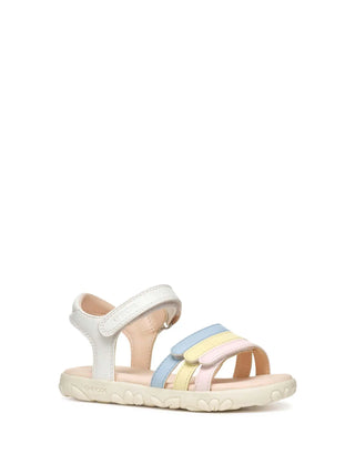 GIRL'S SANDAL - GEOX WHITE-MULTI - J458ZD 000BC 2