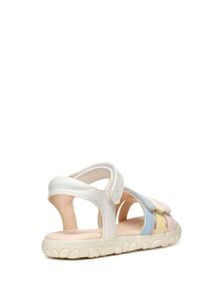 GIRL'S SANDAL - GEOX WHITE-MULTI - J458ZD 000BC 4