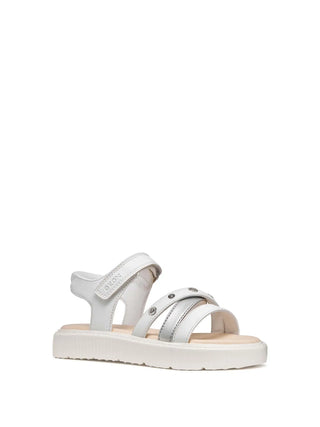 GIRL'S SANDAL - GEOX WHITE - J45DBI 000BC 2