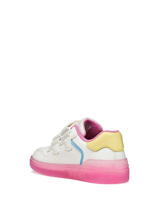 BOY'S SNEAKERS - GEOX WHITE-PINK - J45HXB 0003W 3