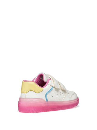 BOY'S SNEAKERS - GEOX WHITE-PINK - J45HXB 0003W 4