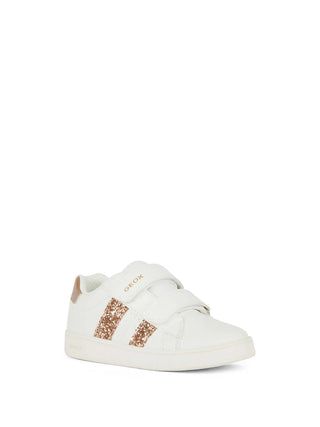 GIRL'S SNEAKERS - GEOX WHITE-PINK - J45LRA 000BC 2