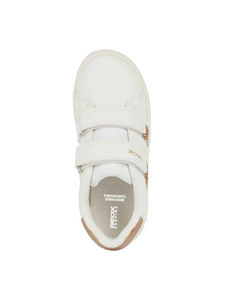 GIRL'S SNEAKERS - GEOX WHITE-PINK - J45LRA 000BC 5