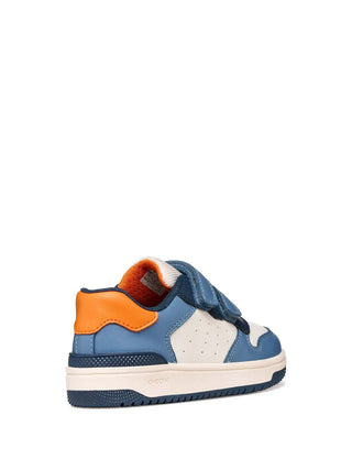 BOY'S SNEAKERS - GEOX WHITE-BLUE - J46LQA 000BC 4