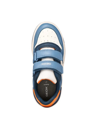 BOY'S SNEAKERS - GEOX WHITE-BLUE - J46LQA 000BC 5