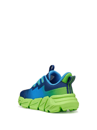 BOY'S SNEAKERS - GEOX BLUE-GREEN - J46N1A 02A9J 3
