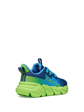 BOY'S SNEAKERS - GEOX BLUE-GREEN - J46N1A 02A9J 4