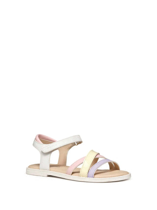GIRL'S SANDAL - GEOX WHITE-LILAC - J5235D 000BC 2