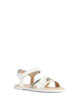 GIRL'S SANDAL - GEOX WHITE - J5235D 00254 2
