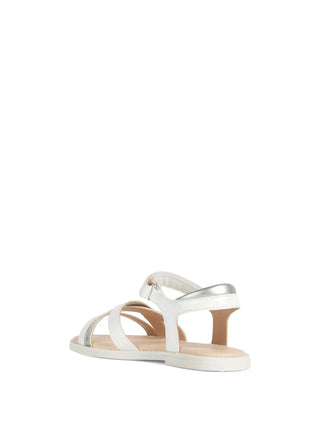 GIRL'S SANDAL - GEOX WHITE - J5235D 00254 3