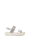 GIRL'S SANDAL - GEOX WHITE-SILVER - J556EA 0BCEW 1