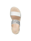 GIRL'S SANDAL - GEOX WHITE-SILVER - J556EA 0BCEW 5