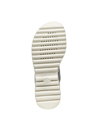 GIRL'S SANDAL - GEOX WHITE-SILVER - J556EA 0BCEW 6