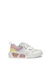 GIRLS' SNEAKERS - GEOX WHITE-MULTI - J55HPA 014BU 1