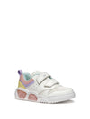 GIRLS' SNEAKERS - GEOX WHITE-MULTI - J55HPA 014BU 2