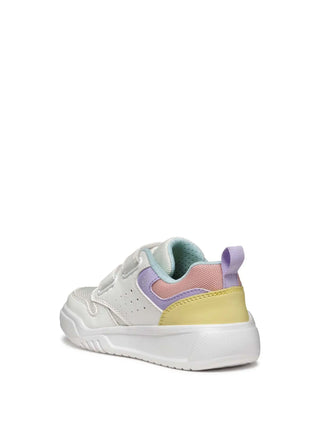 GIRLS' SNEAKERS - GEOX WHITE-MULTI - J55HPA 014BU 3
