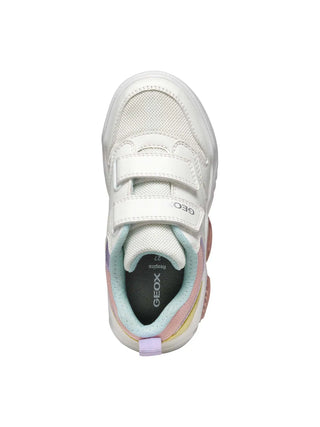 GIRLS' SNEAKERS - GEOX WHITE-MULTI - J55HPA 014BU 5