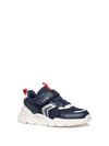 BOY'S SNEAKERS - GEOX NAVY-RED - J55MQB 01454 2