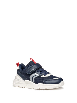 BOY'S SNEAKERS - GEOX NAVY-RED - J55MQB 01454 2