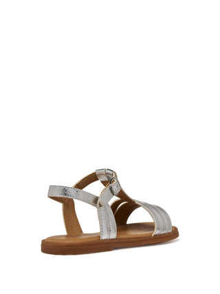 SANDALO RAGAZZA - GEOX ARGENTO - J6535B 000BN 4