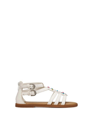 SANDALO RAGAZZA - GEOX BIANCO-MULTI - J6535D 000BC