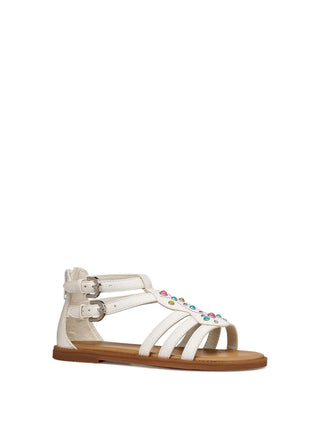 GIRL'S SANDAL - GEOX WHITE-MULTI - J6535D 000BC 2