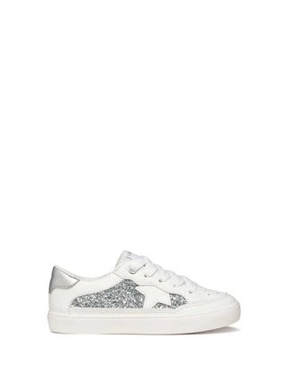 SNEAKERS RAGAZZA - GEOX BIANCO-ARGENTO - J654NB 0BCEW