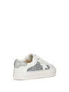 SNEAKERS RAGAZZA - GEOX BIANCO-ARGENTO - J654NB 0BCEW 4