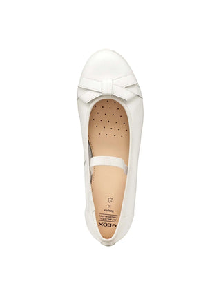 GIRL'S BALLERINA - GEOX WHITE - J6555A 00085 5
