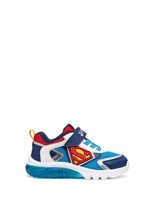 BOY'S SNEAKERS - GEOX BLUE-RED - J65LBB 01454