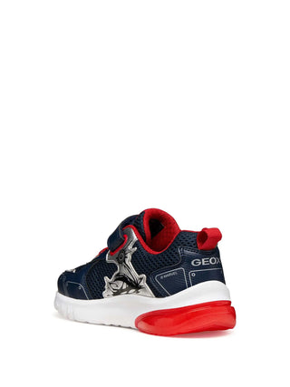 BOY'S SNEAKERS - GEOX NAVY-RED - J65LBC 014CE 3