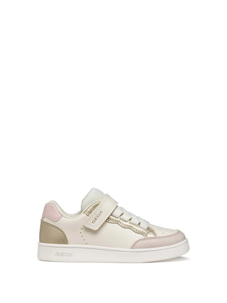 GIRL'S SNEAKERS - GEOX IVORY - J65LRB 054AJ