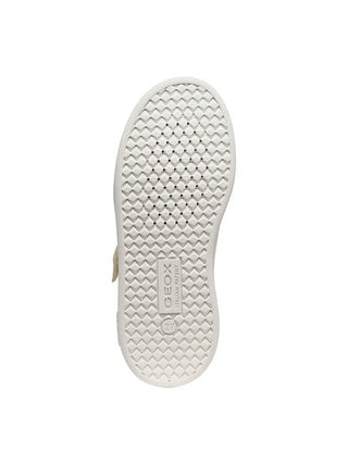 GIRL'S SNEAKERS - GEOX IVORY - J65LRB 054AJ 6