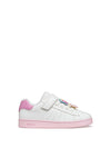GIRL'S SNEAKERS - GEOX WHITE-PINK - J65LRF 000BC 1