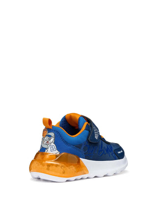 BOY'S SNEAKERS - GEOX NAVY-ORANGE - J65LYA 011CE 4