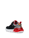 BOY'S SNEAKERS - GEOX BLACK-RED - J65LYA 011CE 3
