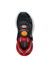 BOY'S SNEAKERS - GEOX BLACK-RED - J65LYA 011CE 5