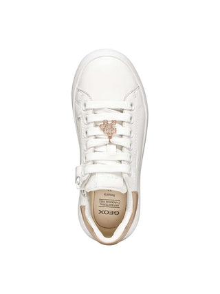 GIRLS' SNEAKERS - GEOX WHITE-PINK - J65MRA 00085 5